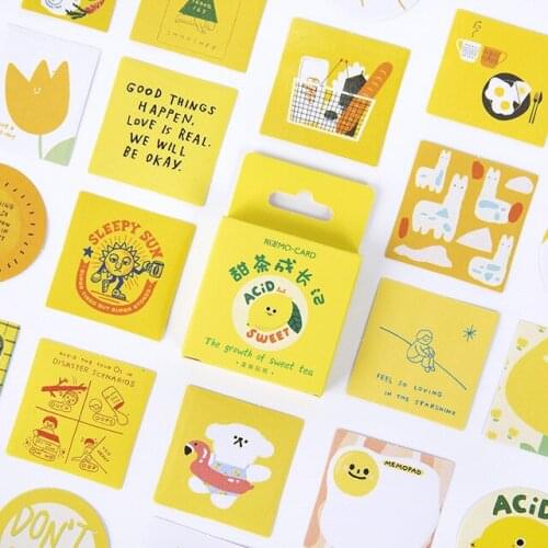 46 pcs/box the grwth of sweet tea Decorative Stationery mini Stickers Scrapbooking DIY Diary Album Stick Lable