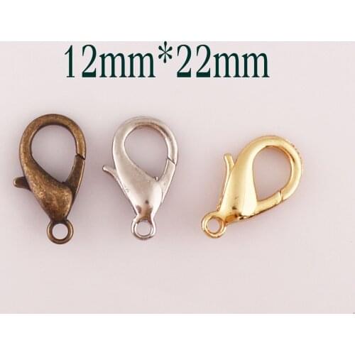 50 Pcs Gold/Silver/Antique Bronze Lobster Swivel Clasps MINI Claws Carabiner Snap Buckles Gate Bag Purse Strap Handbag Hook