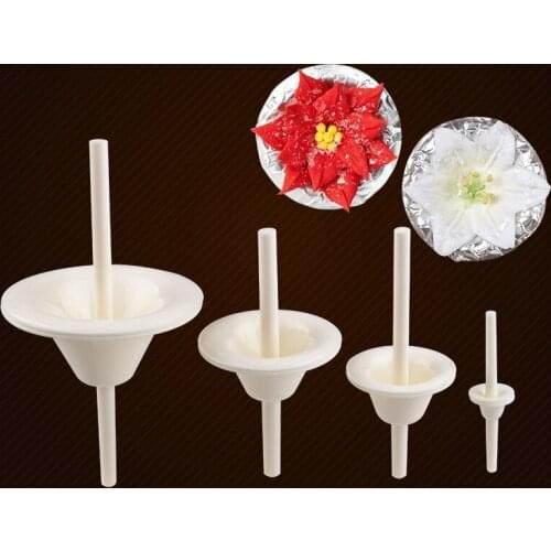 8pcs/set Plastic Lily Flower Nail Cup Set For Sugarcraft Cake Decorating cake decorating tip sets