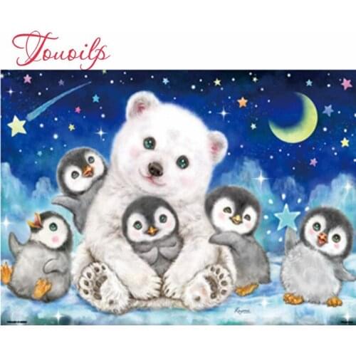 Diamond Painting Arctic penguin Home Decoration Full Drill Embroidery diamond Handicraft Kits Mosaic Picture For Kids