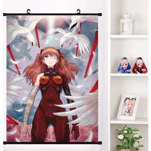 Anime Ayanami Rei Cosplay Wall Scroll Mural Poster Wall Hanging Poster Home Art Decor Collection Printing picture dropshipping