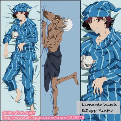 Anime Blood Blockade Battlefront Leonardo Watch & Zapp Renfro Japan Pillowcase Pillow Case Cover decorative Hugging Body Bedding