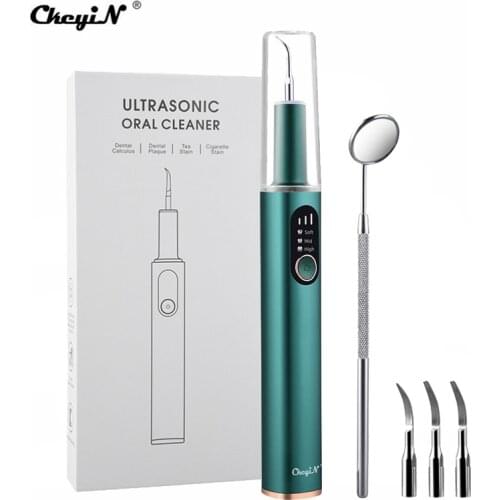 CkeyiN Household Ultrasonic Dental Scaler Tooth Calculus Remover Smoke Stain Cleaner Plaque Oral Care Polishing Whitening Tool