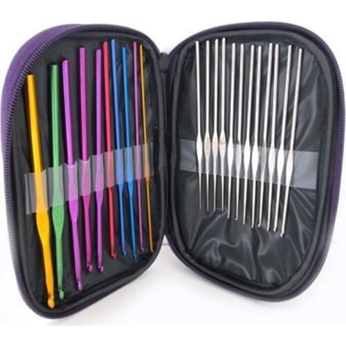 22 pcs /sets Knitting tool Sweater needle Metal hook Stainless steel Aluminum Alloy Crochet