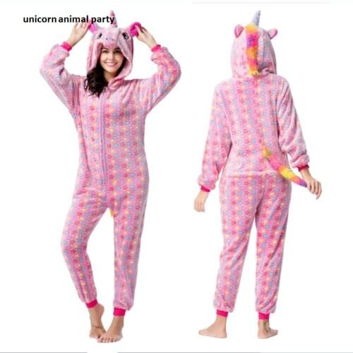 Kigurumi Onesies Five-pointed star unicorn costumes men women Cosplay Cartoon zipper Pajamas Costumes Sleepwear halloween Party