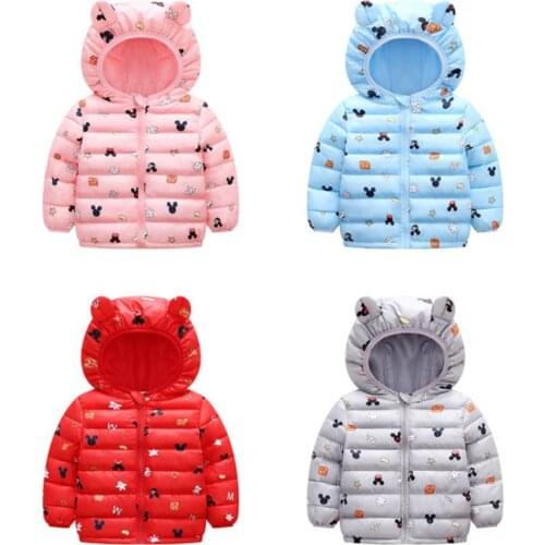 Newborn Winter Autumn Baby Girls Hooded Jacket Coat Rabbit Ears Warm Toddler Girls Coats Children Outerwear Boys Kids Jackets