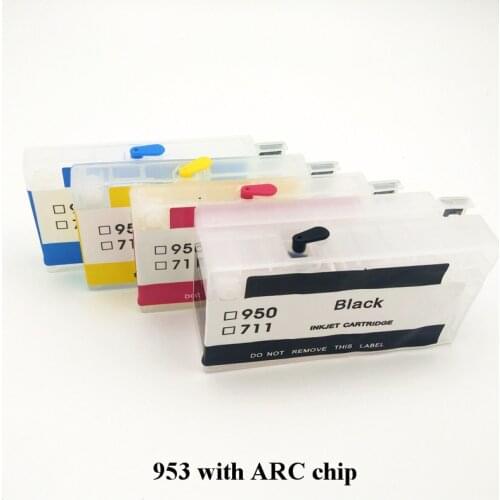 Vilaxh 953 Refillable Cartridge With ARC Chip Replacement For HP 953xl 953 XL Officejet Pro 8715 8720 8725 8730 8740 8735