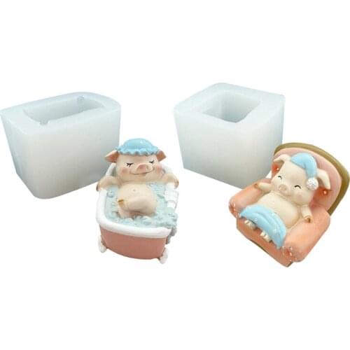 Handmade Soft Silicone Soap Mold Chocolate Soap Cake Mousse Jelly Making Moulds N0PA