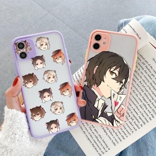 Bungo Stray Dogs Dazai Osamu Phone Case Cover for Iphone X XR XS 12 11 Pro Max 6 6S 7 8 PLUS SE2020 Soft Transparent Coque