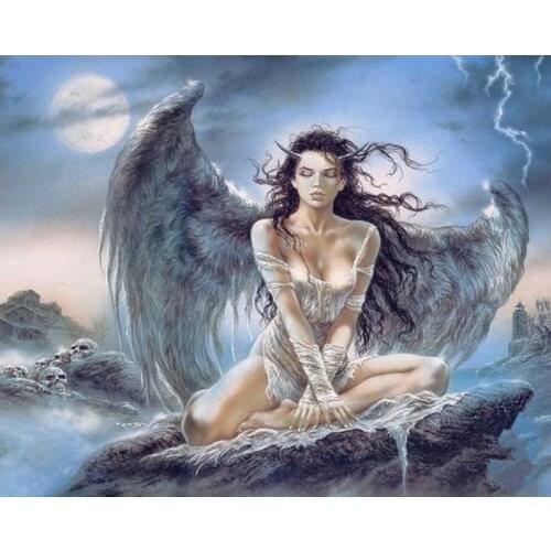 Angel wings Needlework Aida Sets Cross stitch 14CT Unprinted Embroidery kits Arts Cross-Stitching,DIY Handmade Home Decor