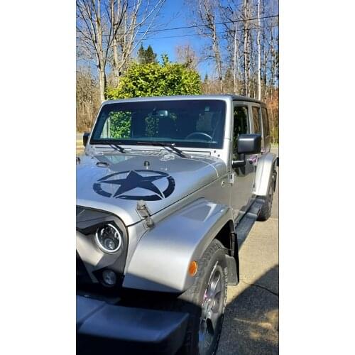 RuleMylife Oscar Mike Freedom Edition Army Star Sticker Decal For JEEP Wrangler and All Other 4x4 Models Accessories Decoration