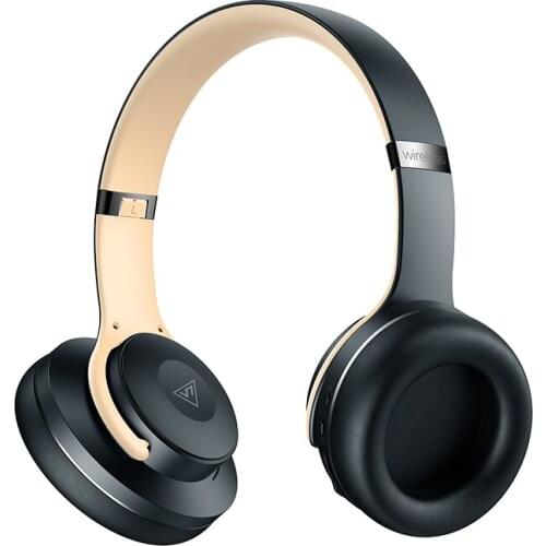 Tutew V1 Active Noise Cancelling BlueT 5.0 Headphones Earbuds with Microphone TF Card for Phone Music Foldable headset