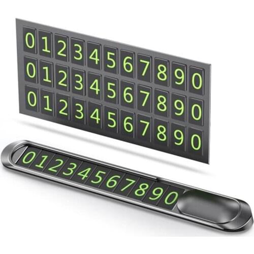 Phone Number In Car Parking License Plate Temporary Stop Sign Car Sticker Car Parking Card Phone Number Card Plate Hidden Switch