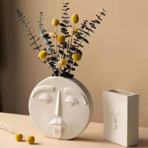 Nordic Style Vases Для Домашнего Интерьера Art Florero Creative Living Room Dried Flower Container Home Decoration Accessori