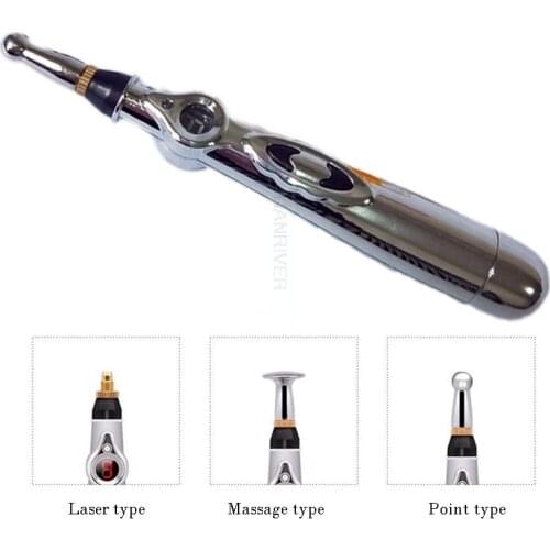 New Electronic Acupuncture Pen Electric Meridians Laser Therapy Heal Massage Pen Meridian Energy Pen Relief Pain Tools