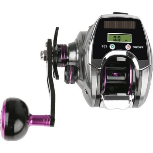 New Fishing Reel Digital LED Display Lure Bait Casting 6+1BB 10kg Braking Force 8.0:1 Speed Ratio Metal Handle Baitcasting Reel