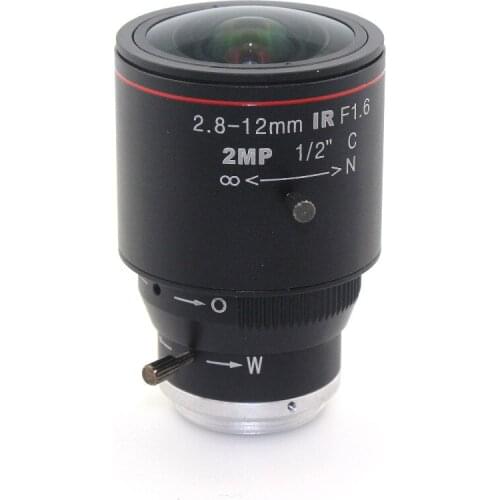 MP HD 2.8-12mm cctv lens C Mount Manual Focal IR 1/2" 1:1.6 3MP
