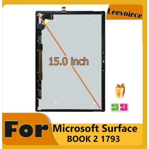 Original For Microsoft Surface Book 2 Book2 1793 LCD Display Touch Screen 3240x2160 Digitizer Assembly For surface book 2 Screen
