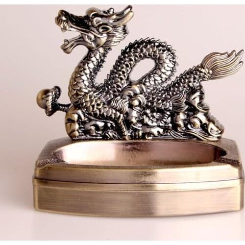 Soaring Dragon Ashtray with Lighter Creative Ashtray Open Flame Lighter Smoking Accessories for Weed Ash Tray Weed Ashtray Home