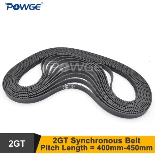 POWGE 10pcs 400 410 430 GT2 Timing Belt W=6/9mm Teeth=200/205/215 2GT Closed-Loop Synchronous Belt 400-GT2 430-2GT 410-2GT