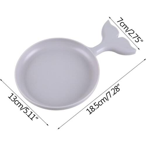 Simple Plastic Cartoon Dried Fish Fruit Tray Kitchen Storage Tray Decorative Tray Household Food Storage Container Candy Tool