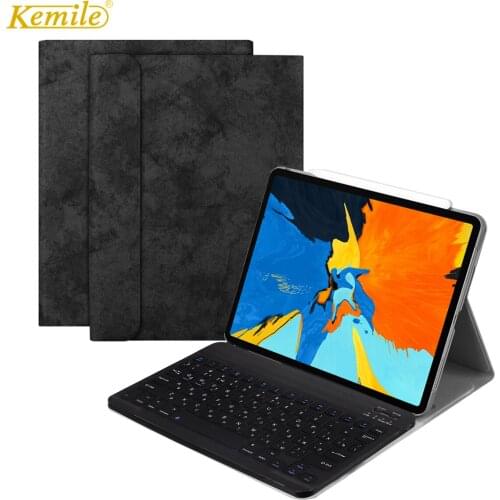 Russian keyboard For iPad Pro 11 Case Bluetooth Keyboard slim smart Leather Cover For iPad Pro 11 2018 case Russian Keyboard