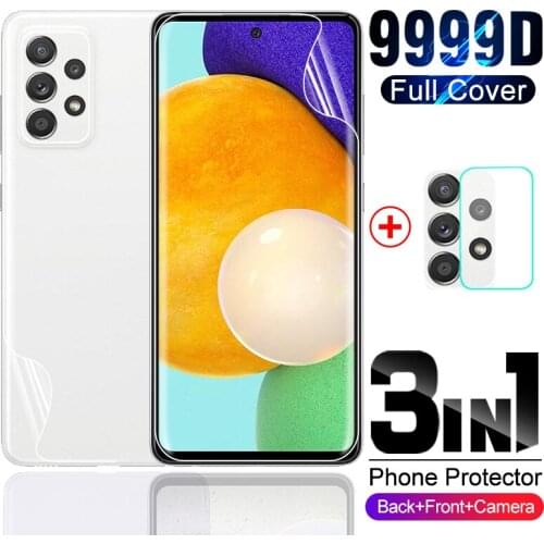 Sansung a 52 hydrogel film hd front back screen protect camera film not glass 5g 6.5" for samsung galaxy a52 a 52 52a film