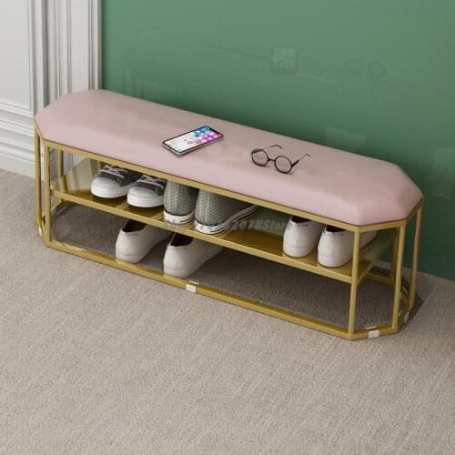 Shoe Changing Stool Shoe Rack Sitting Soft Bag At The Door Of Household