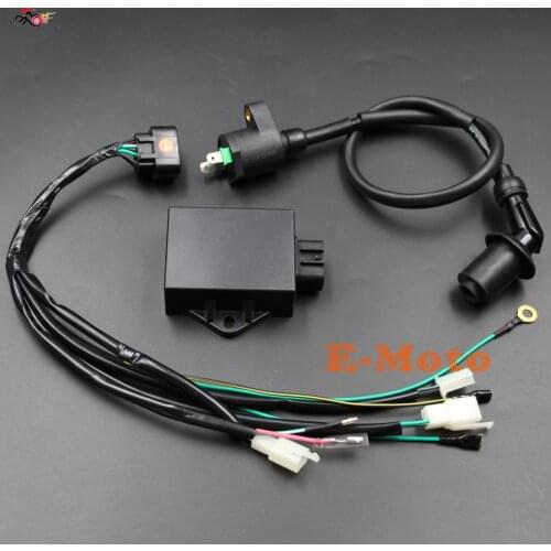 Complete Wire Wiring Harness Loom Ignition Coil 8 Pin CDI Kits for LIFAN W150cc ZS155cc PIT PRO Trail Dirt Bike