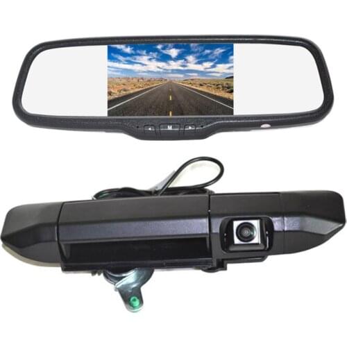 Vardsafe VS457C | Tailgate Reversing Backup Camera + 5 Inch Clip-on Rear View Mirror Monitor for Toyota Tacoma (2005-2014)