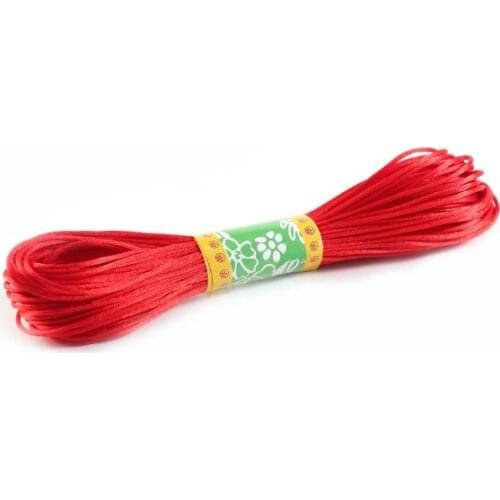 1 Roll 20M 1.5mm Nylon Chinese Knot String for Macrame Necklace Bracelet Braided Cord Tassels Beaded Thread String Silk Wire