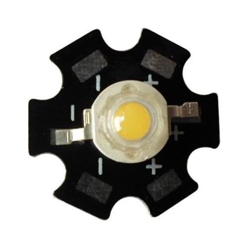 1000X Wholesale 3w high power led lamp bead with aluminum heat sink 180-210 lumen American Bridgelux chip free shipping