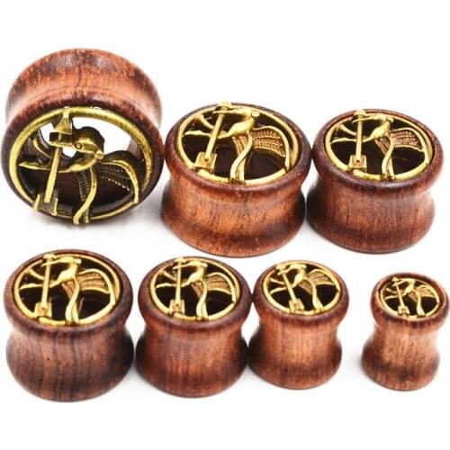 70PCS Free Shippment Body Jewelry- Bird Wood Ear Plugs Ear Scretcher Tunnle Sets Earlet Gauge 8mm up to 20mm