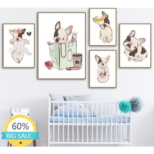 Full Square Drill 5D Diamond Painting Flowers Cute French Bulldog Box Cross Stitch Kits Mosaic Embroidery Home Decor Painting