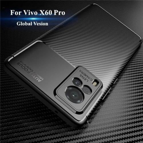 Luxury Business Case For Vivo X60 Pro Global Version Case For Vivo X60 Pro Cover Silicone Shockproof Protective Back Bumper