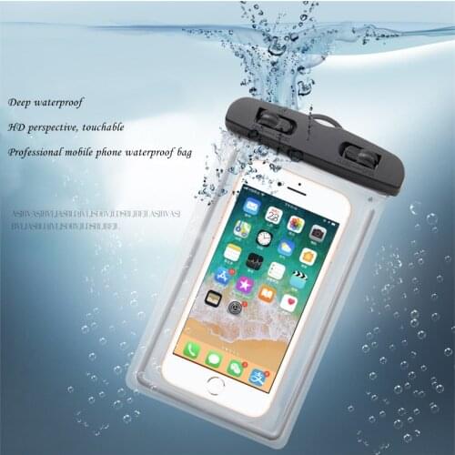 CKAHSBI Summer Luminous Waterproof Pouch Swimming Gadget Beach Dry Bag Phone Case Cover Camping Skiing Holder Water 3.5-6Inch