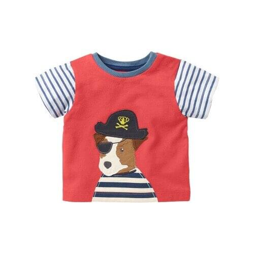 Childrens T-shirt 2021 Summer New Childrens T-shirt Boys 0-Neck Short Sleeve T-shirt Kids Cartoon Casual Top Tees Baby Clothes