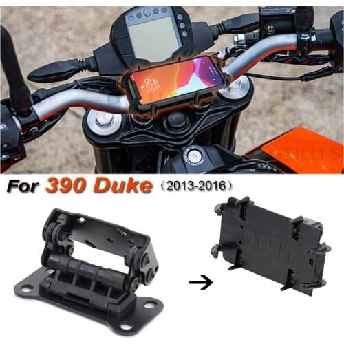 For 390 Duke 2013-2016 2015 2014 NEW Motorcycle Accessories Black Mobile Phone Holder GPS Stand Bracket