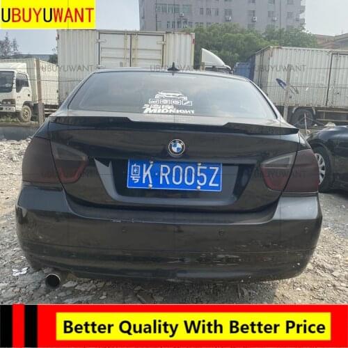 EPFBSQP For BMW E90 3 Series 2005-2011 M4 STYLE ABS Painted REAR Spoiler Tail Trunk Boot Wing Decoration Car Styling