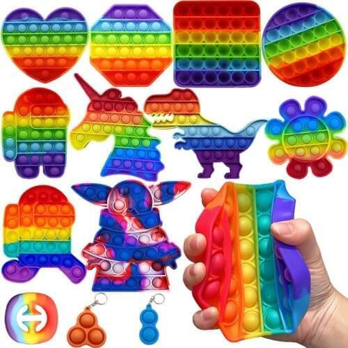Puzzle Toys Anti Rat Pioneer Rainbow Childrens Mental Arithmetic Desktop Decompression