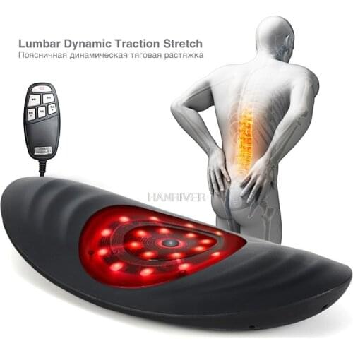Infrared Electric Lumbar Traction Device Waist Back Massager Vibration Massage Lumbar Spine Support Waist Relieve Waist Fatigue