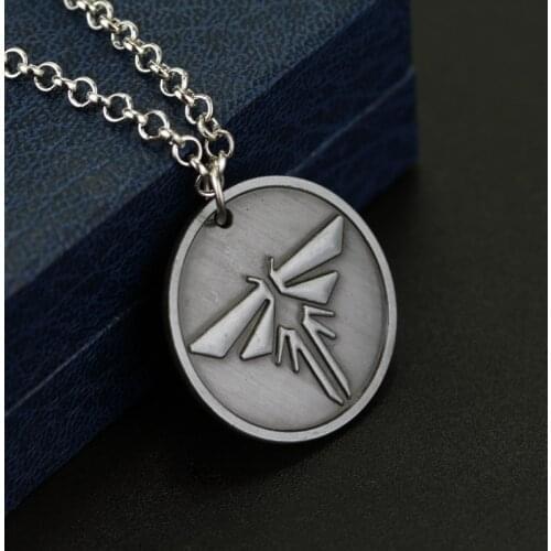 The Last Of Us Pendant Necklace The Last Survivors Round Grey Firefly Necklaces For Men Fashion Accessories Jewelery