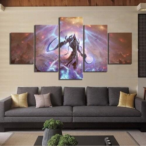 Modular Posters Wall Art Canvas 5 Panel Diablo Paintings HD Printed Office Room Livingroom Pictures Game Home Decoration