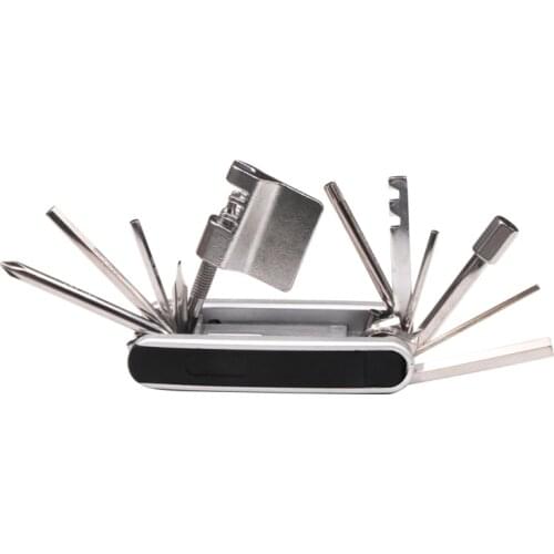 13 In 1 Bicycle Multifunction Repair Tool Kits MTB Bike Cycling Tool Tire Repairing Set Hex Spoke Screwdriver Chain Cutter Steel