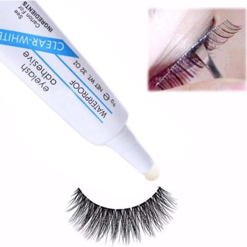 Mink Hair False Eyelashes And Glue Maquiagem Beauty 3d Eyelash Extension Kits Mink Natural Long Thick Makeup Mink Lash glue