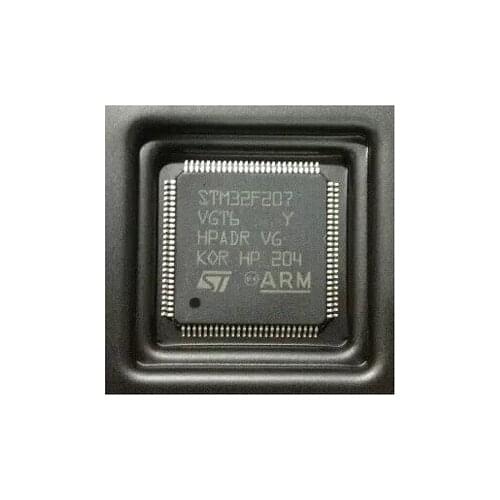Original LQFP-100 STM32F207VGT6 ARM 32-bit microcontroller chip Ethernet MAC