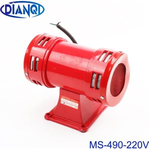 Motor siren MS-490 220VAC 140db Motor Driven High decibel Air Raid Siren Horn Motor mining industry Double Industry Boat Alarm