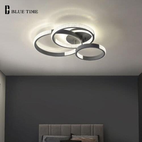 Modern LED Chandelier For Living Room Dining Room Bedroom Circle Rings Decor Lights Ceiling Chandeliers Home Indoor Lighting