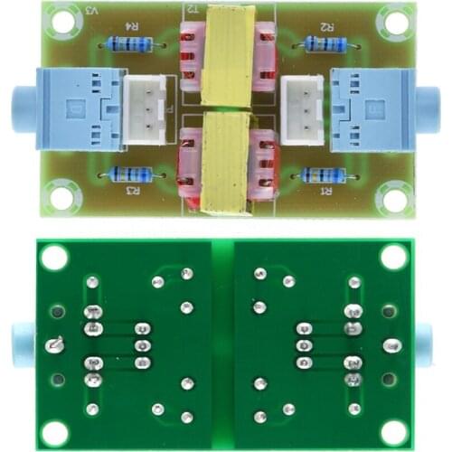 XH-M372 Stereo /Audio Isolator Vehicle Common Ground Suppression Interference Noise Isolation Module Transformer Coupler