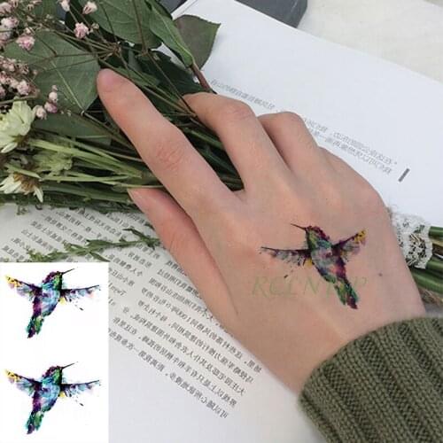Waterproof Temporary Tattoo Sticker water ink bird small size art tatto flash tatoo fake tattoos for kid men women girl